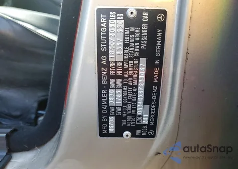 1986 Mercedes-Benz 190 E 2.3-16 из США, поврежденный, VIN WDBDA34DXGF238067